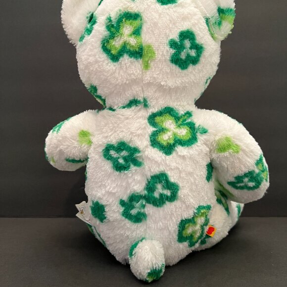 Build-A-Bear St. Patrick's Clover Shamrocks Teddy Bear - Picture 3 of 3